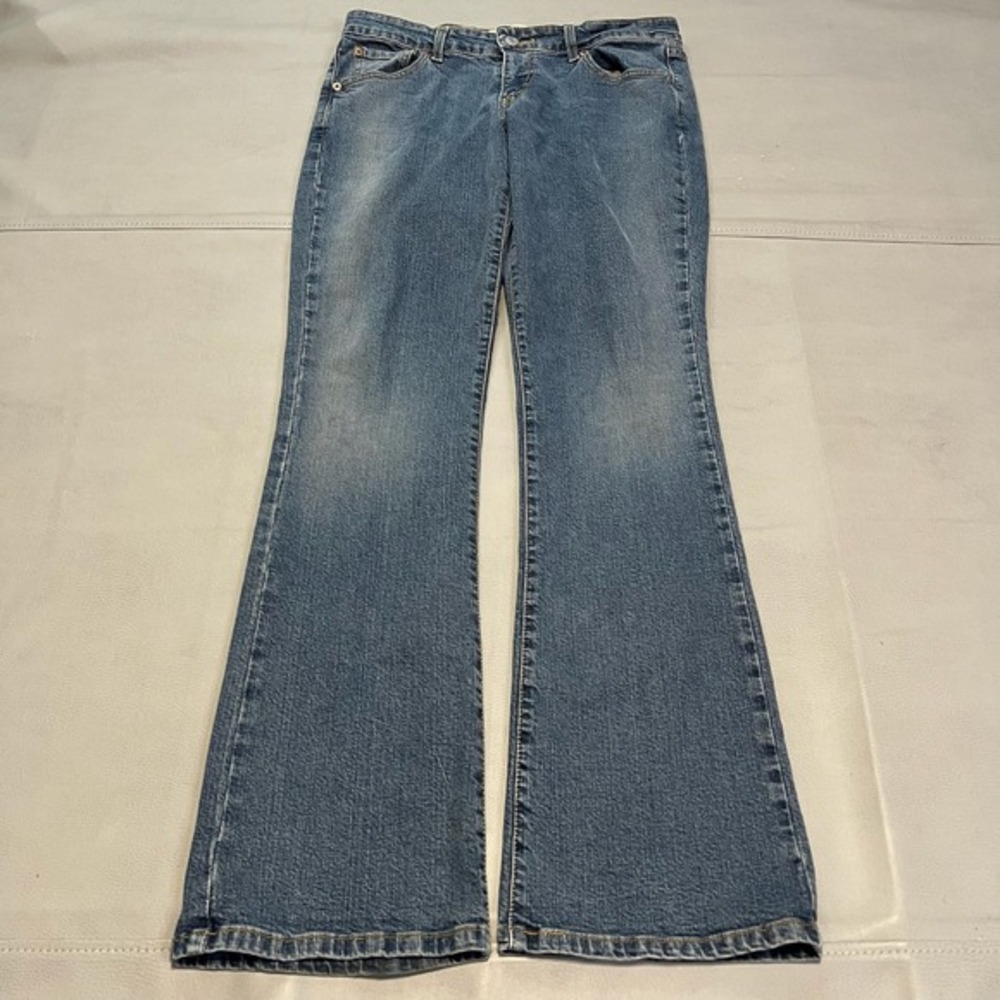 VTG Y2K‎ Levis 518 Superlow Boot Blue Jean Women Wide Leg 10/9M/30x31 Flare-3812